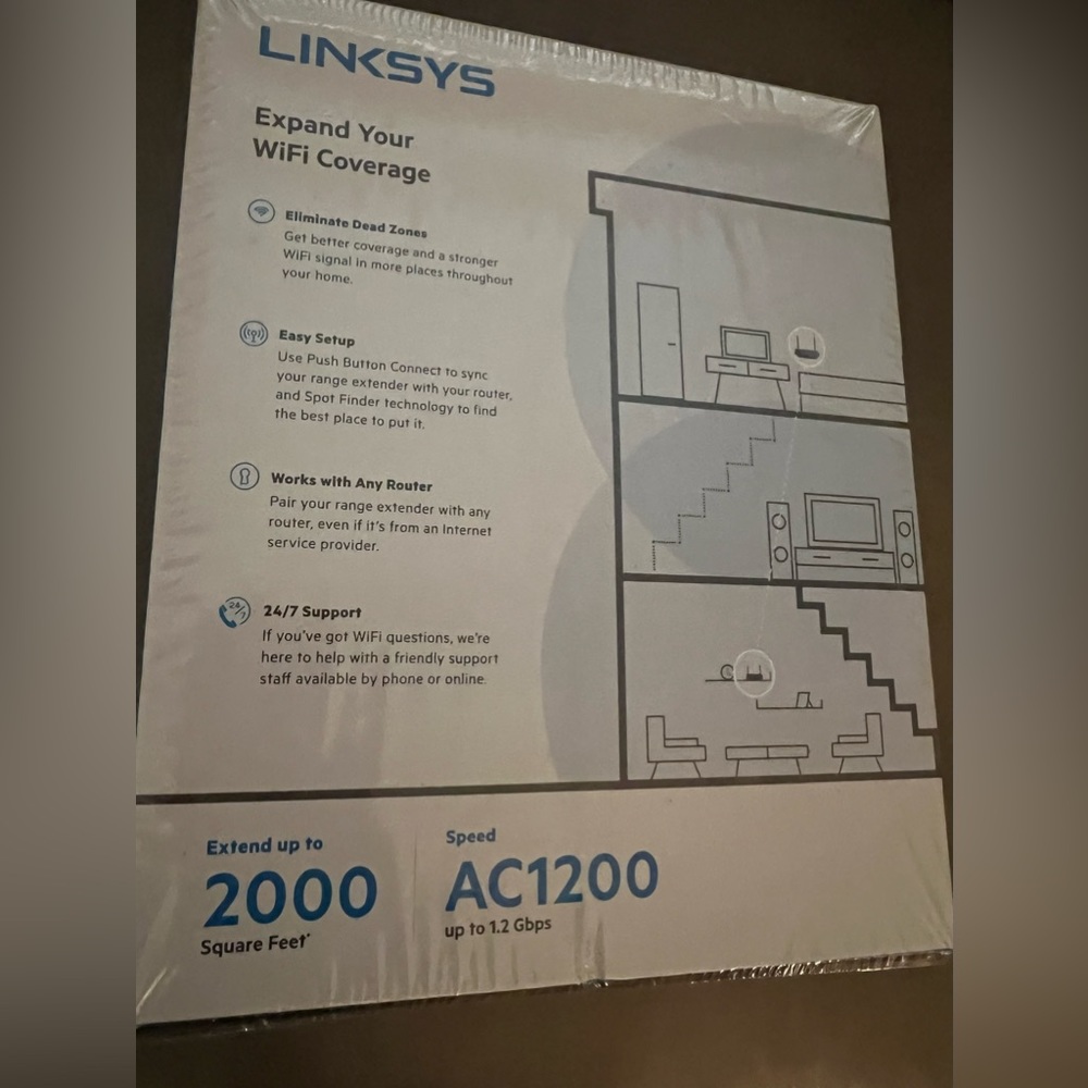 Linksys AC1200 Dual-Band Wi-Fi Range Extender - Picture 6 of 6